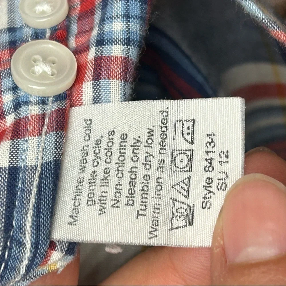 J. Crew cotton‎ plaid tailored button down shirt